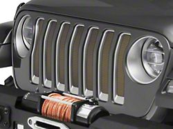 Under The Sun Inserts Grille Insert; Detonator Yellow (18-23 Jeep Wrangler JL w/o TrailCam; 24-25 Jeep Wrangler JL Sport)