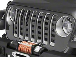 Under The Sun Inserts Grille Insert; Distressed Black Out (18-23 Jeep Wrangler JL w/o TrailCam; 24-25 Jeep Wrangler JL Sport)