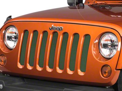 Under The Sun Inserts Grille Insert; Emerald Green (07-18 Jeep Wrangler JK)