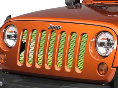 Under The Sun Inserts Grille Insert; Endless Summer Hyper Green Surfer Girl (07-18 Jeep Wrangler JK)