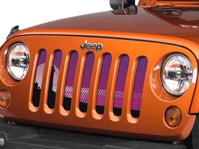 Under The Sun Inserts Grille Insert; Endless Summer Purple Light House (07-18 Jeep Wrangler JK)