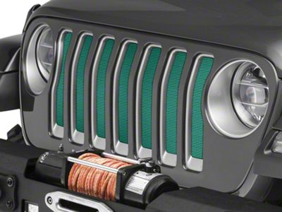 Under The Sun Inserts Grille Insert; Forest Green Pearl (18-23 Jeep Wrangler JL w/o TrailCam; 24-25 Jeep Wrangler JL Sport)