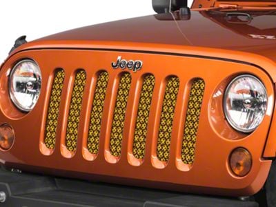 Under The Sun Inserts Grille Insert; Honeycomb Black (07-18 Jeep Wrangler JK)