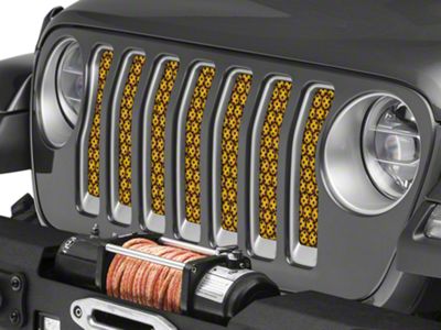 Under The Sun Inserts Grille Insert; Honeycomb Black (18-23 Jeep Wrangler JL w/o TrailCam; 24-25 Jeep Wrangler JL Sport)