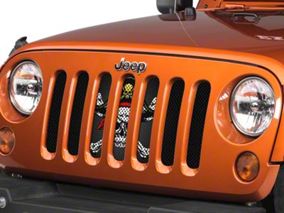 Under The Sun Inserts Grille Insert; Jolly Rogers (07-18 Jeep Wrangler JK)