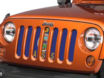 Under The Sun Inserts Grille Insert; Kansas State Flag (07-18 Jeep Wrangler JK)