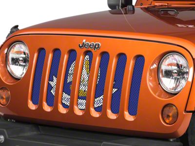 Under The Sun Inserts Grille Insert; Louisiana State Flag (07-18 Jeep Wrangler JK)