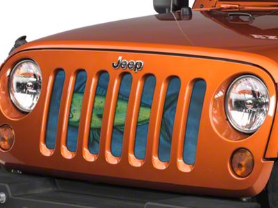 Under The Sun Inserts Grille Insert; Mahi Mahi (07-18 Jeep Wrangler JK)