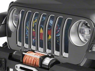Under The Sun Inserts Grille Insert; Maryland Crab Flag (18-23 Jeep Wrangler JL w/o TrailCam; 24-25 Jeep Wrangler JL Sport)