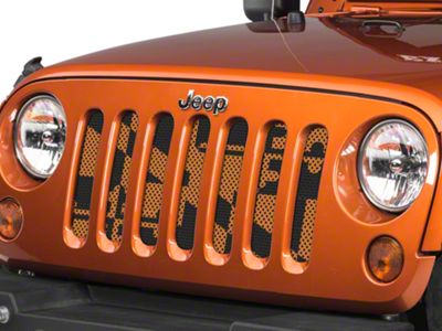 Under The Sun Inserts Grille Insert; Maryland Orange (07-18 Jeep Wrangler JK)