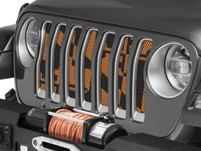 Under The Sun Inserts Grille Insert; Maryland Orange (18-23 Jeep Wrangler JL w/o TrailCam; 24-25 Jeep Wrangler JL Sport)