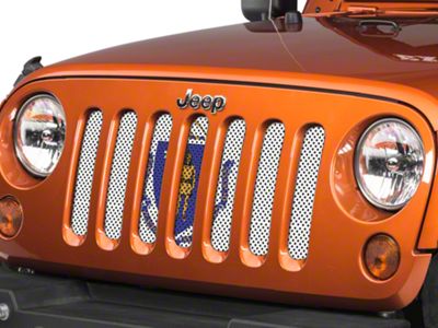 Under The Sun Inserts Grille Insert; Massachusetts State Flag (07-18 Jeep Wrangler JK)