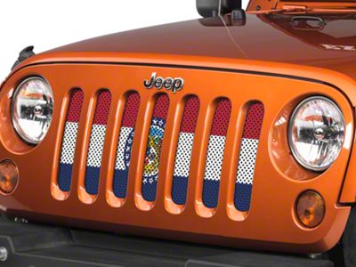 Under The Sun Inserts Grille Insert; Missouri State Flag (07-18 Jeep Wrangler JK)