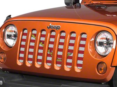 Under The Sun Inserts Grille Insert; Navy Jack (07-18 Jeep Wrangler JK)