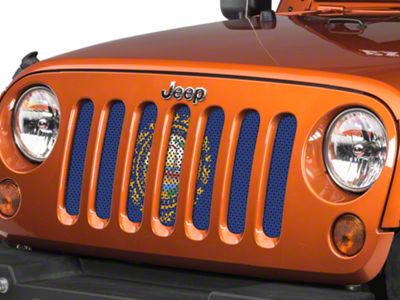 Under The Sun Inserts Grille Insert; New Hampshire State Flag (07-18 Jeep Wrangler JK)