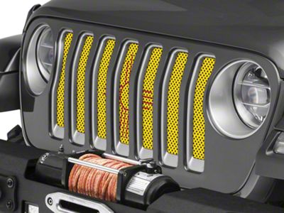 Under The Sun Inserts Grille Insert; New Mexico State Flag (18-23 Jeep Wrangler JL w/o TrailCam; 24-25 Jeep Wrangler JL Sport)