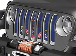 Under The Sun Inserts Grille Insert; North Dakota State Flag (18-23 Jeep Wrangler JL w/o TrailCam; 24-25 Jeep Wrangler JL Sport)