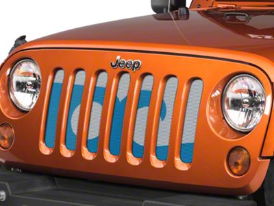 Under The Sun Inserts Grille Insert; Ocean City Flag (07-18 Jeep Wrangler JK)