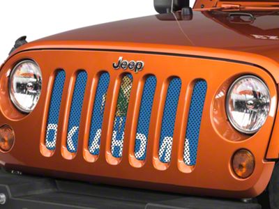 Under The Sun Inserts Grille Insert; Oklahoma State Flag (07-18 Jeep Wrangler JK)