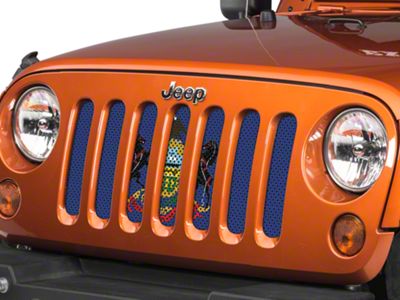 Under The Sun Inserts Grille Insert; Pennsylvania State Flag (07-18 Jeep Wrangler JK)