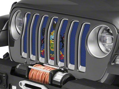 Under The Sun Inserts Grille Insert; Pennsylvania State Flag (18-23 Jeep Wrangler JL w/o TrailCam; 24-25 Jeep Wrangler JL Sport)