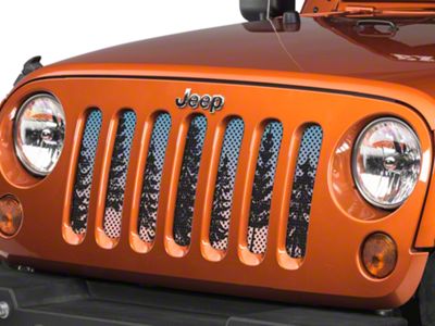 Under The Sun Inserts Grille Insert; Pine Trees Blue Sky (07-18 Jeep Wrangler JK)