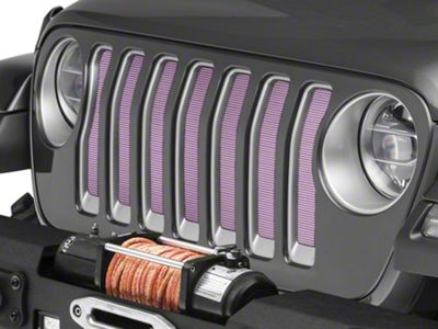 Under The Sun Inserts Grille Insert; Pink (18-23 Jeep Wrangler JL w/o TrailCam; 24-25 Jeep Wrangler JL Sport)