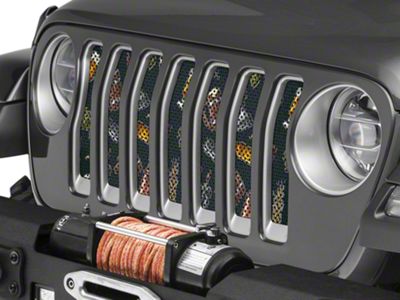 Under The Sun Inserts Grille Insert; Raise a Glass (18-23 Jeep Wrangler JL w/o TrailCam; 24-25 Jeep Wrangler JL Sport)