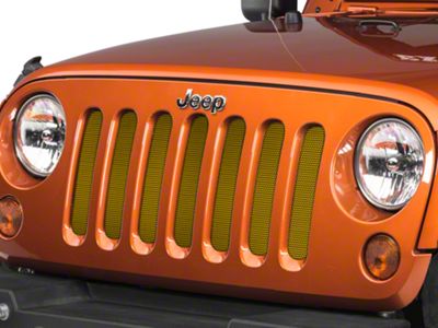 Under The Sun Inserts Grille Insert; Solar Yellow (07-18 Jeep Wrangler JK)
