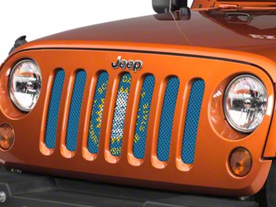 Under The Sun Inserts Grille Insert; South Dakota State Flag (07-18 Jeep Wrangler JK)