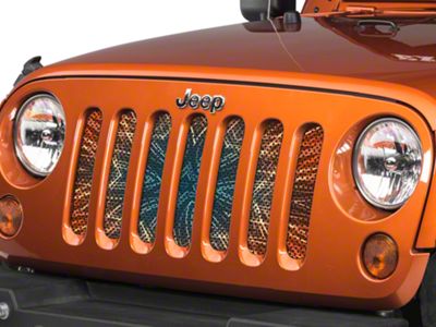 Under The Sun Inserts Grille Insert; Star Fire (07-18 Jeep Wrangler JK)