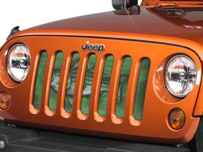 Under The Sun Inserts Grille Insert; Striped Bass (07-18 Jeep Wrangler JK)
