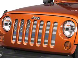 Under The Sun Inserts Grille Insert; Thin Blue Line (07-18 Jeep Wrangler JK)
