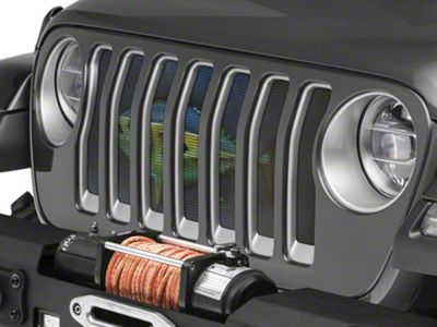 Under The Sun Inserts Grille Insert; Tuna (18-23 Jeep Wrangler JL w/o TrailCam; 24-25 Jeep Wrangler JL Sport)