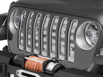 Under The Sun Inserts Grille Insert; Urban Camo Stars and Sripes (18-23 Jeep Wrangler JL w/o TrailCam; 24-25 Jeep Wrangler JL Sport)