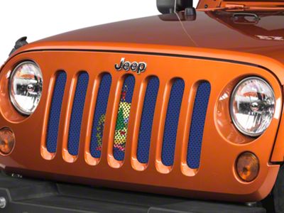 Under The Sun Inserts Grille Insert; Vermont State Flag (07-18 Jeep Wrangler JK)