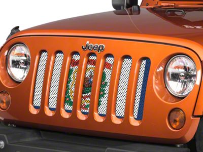 Under The Sun Inserts Grille Insert; West Virginia State Flag (07-18 Jeep Wrangler JK)