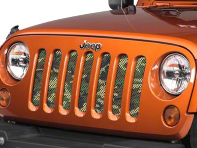Under The Sun Inserts Grille Insert; Woodland Camo (07-18 Jeep Wrangler JK)