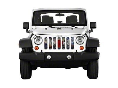 Under The Sun Inserts Grille Insert; Angel Wings (07-18 Jeep Wrangler JK)