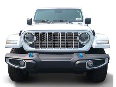 Under The Sun Inserts Grille Insert; Distressed Blackout (24-25 Wrangler JL, Excluding Sport)