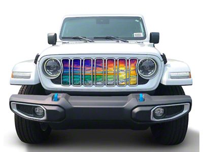 Under The Sun Inserts Grille Insert; Sunset (24-25 Wrangler JL, Excluding Sport)
