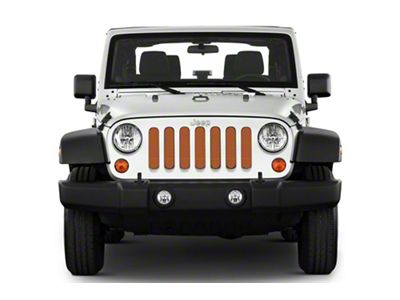 Under The Sun Inserts Grille Insert; Amber Fire Pearl (20-23 Jeep Gladiator JT w/o TrailCam; 24-25 Jeep Gladiator JT Sport)