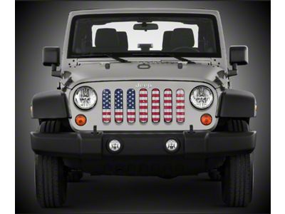 Under The Sun Inserts Grille Insert; American Made Jeep Inserts (20-23 Jeep Gladiator JT w/o TrailCam; 24-25 Jeep Gladiator JT Sport)