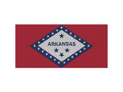 Under The Sun Inserts Grille Insert; Arkansas State Flag (20-23 Jeep Gladiator JT w/o TrailCam; 24-25 Jeep Gladiator JT Sport)