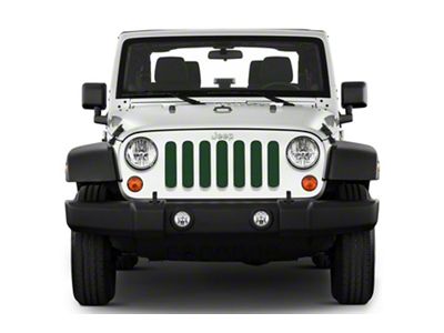 Under The Sun Inserts Grille Insert; Black Forest Green Pearl (20-23 Jeep Gladiator JT w/o TrailCam; 24-25 Jeep Gladiator JT Sport)