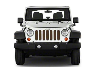 Under The Sun Inserts Grille Insert; Bronze Star (20-23 Jeep Gladiator JT w/o TrailCam; 24-25 Jeep Gladiator JT Sport)