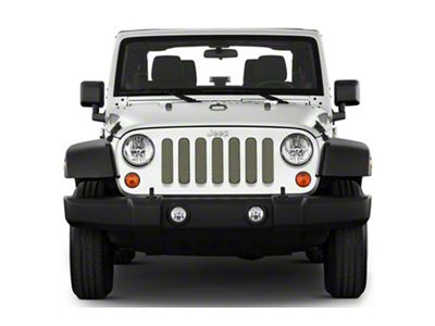 Under The Sun Inserts Grille Insert; Commando Green (20-23 Jeep Gladiator JT w/o TrailCam; 24-25 Jeep Gladiator JT Sport)