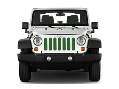 Under The Sun Inserts Grille Insert; Emerald Green (20-23 Jeep Gladiator JT w/o TrailCam; 24-25 Jeep Gladiator JT Sport)