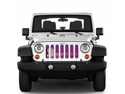 Under The Sun Inserts Grille Insert; Endless Summer Mermaid Purple (20-23 Jeep Gladiator JT w/o TrailCam; 24-25 Jeep Gladiator JT Sport)