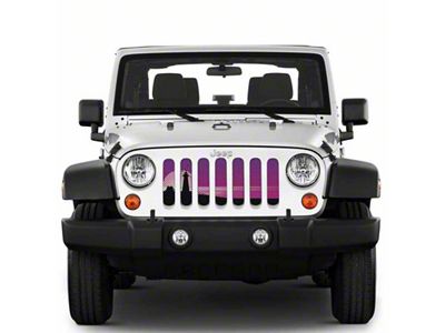 Under The Sun Inserts Grille Insert; Endless Summer Purple Light House (20-23 Jeep Gladiator JT w/o TrailCam; 24-25 Jeep Gladiator JT Sport)